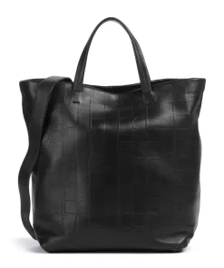 Hera Monogram Sheep Natural L Handtasche geprägtes Rindsleder schwarz