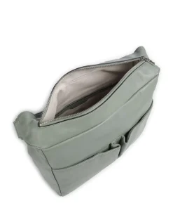 Hera Sheep Natuarl M Beuteltasche Schafsleder graugrün