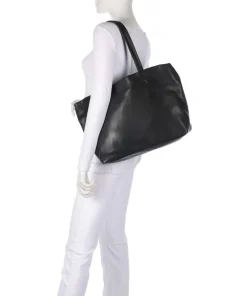 Hera Sheep Natural L Shopper Schafsleder schwarz