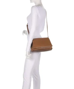 Hera Sheep Natural S Umhängetasche Schafsleder braun