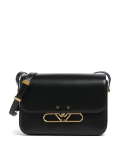 Hera Umhängetasche glattes Rindsleder schwarz