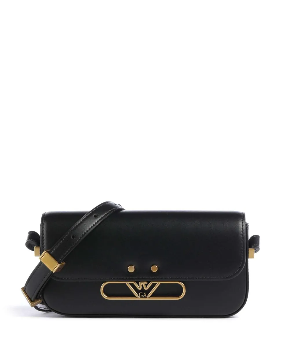 Hera Umhängetasche glattes Rindsleder schwarz