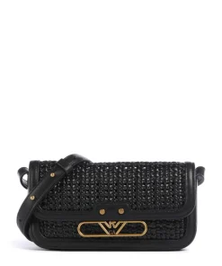 Hera Umhängetasche Lederimitat schwarz