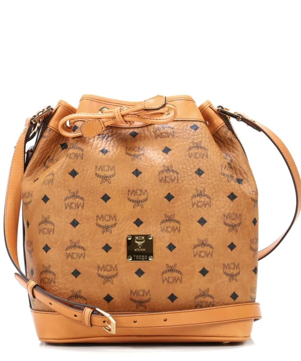 Heritage Line Beuteltasche Lederimitat cognac