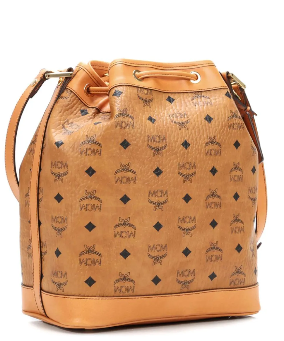 Heritage Line Beuteltasche Lederimitat cognac