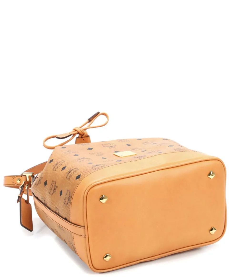 Heritage Line Beuteltasche Lederimitat cognac
