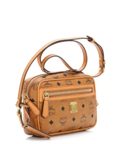 Heritage Line Schultertasche Lederimitat cognac