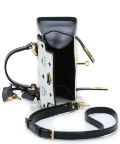 Heritage Line Schultertasche Lederimitat weiß