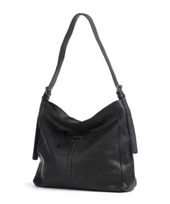 Herzweg 2 Beuteltasche genarbtes Leder navy