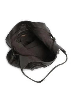 Herzweg 6 Shopper genarbtes Leder dunkelgrün