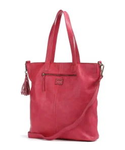 Herzweg 1 Shopper genarbtes Leder pink