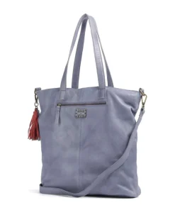 Herzweg 1 Shopper genarbtes Leder lavendel