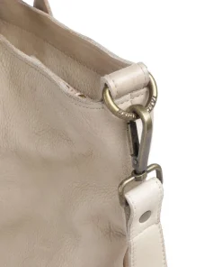 Herzweg 1 Shopper genarbtes Leder beige