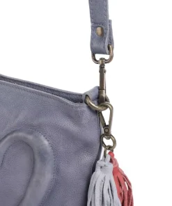 Herzweg 4 Umhängetasche genarbtes Leder lavendel