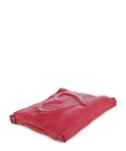 Herzweg 4 Umhängetasche genarbtes Leder pink