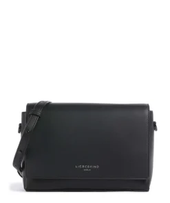 Hilla M Umhängetasche fein genarbtes Leder schwarz