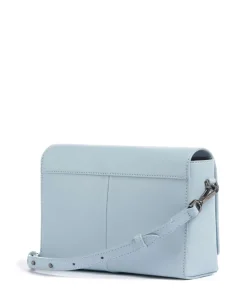 Hilla M Umhängetasche fein genarbtes Leder hellblau