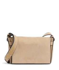 Hilla Nubuk S Umhängetasche aufgerautes Rindsleder beige