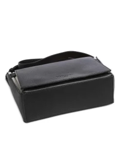 Hilla Small Pebble S Umhängetasche genarbtes Rindsleder schwarz