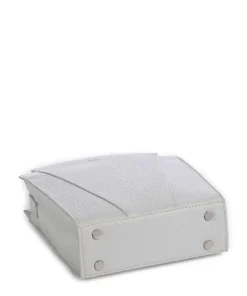 Hirsch Darlene Umhängetasche genarbtes Leder hellgrau