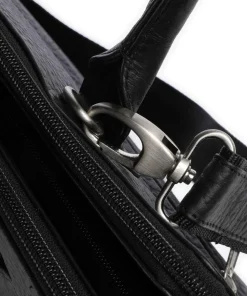 Hirsch Kala Laptoptasche 16″ genarbtes Leder schwarz