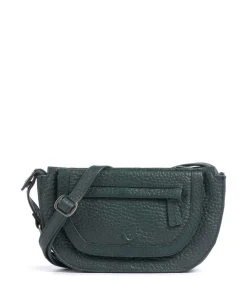 Hirsch Marina Umhängetasche genarbtes Leder grün