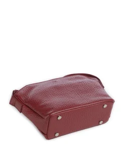 Hirsch Orania Umhängetasche genarbtes Leder rot