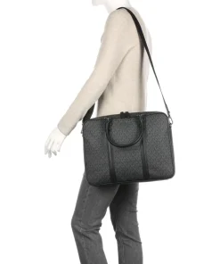 Hudson Aktentasche 15″ Lederimitat schwarz