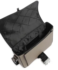 Hudson Umhängetasche genarbtes Rindsleder taupe