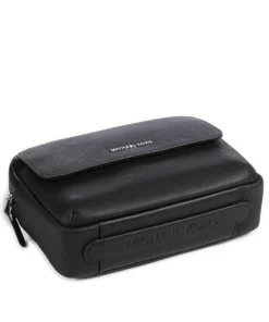 Hudson Umhängetasche genarbtes Rindsleder schwarz