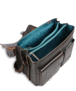 Hunter Big Finn Aktentasche 15″ Büffelleder dunkelbraun