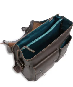 Hunter Finn Aktentasche 14″ Büffelleder dunkelbraun