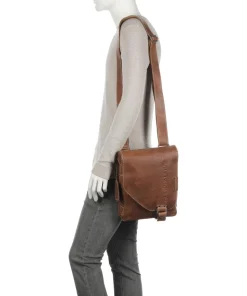 Hunter Jason Umhängetasche Büffelleder braun