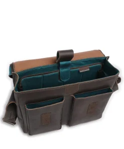 Hunter Nick Aktentasche 14″ Büffelleder dunkelbraun