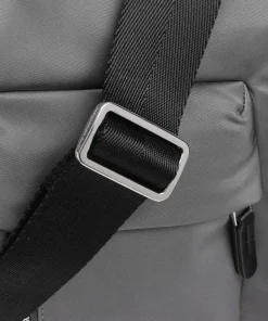 Hunter Schultertasche Nylon grau