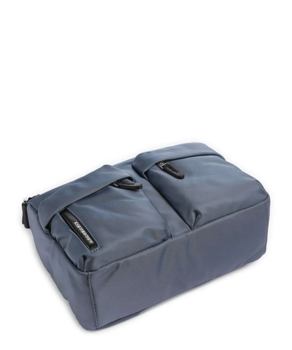 Hunter Schultertasche Nylon blaugrau