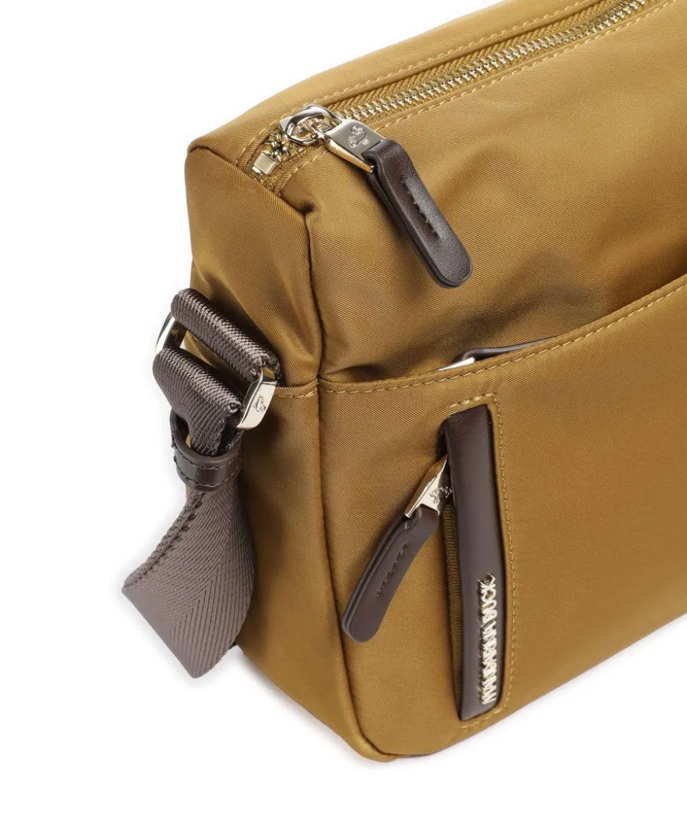Hunter Schultertasche Nylon ocker
