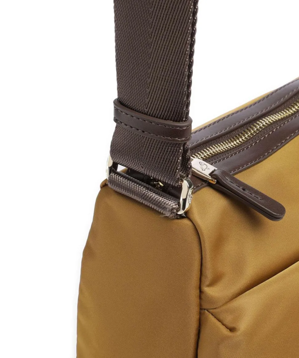 Hunter Schultertasche Nylon ocker