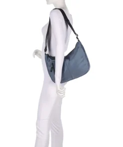 Hunter Schultertasche Nylon blaugrau