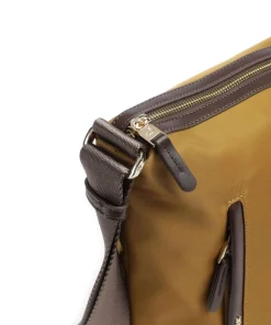 Hunter Schultertasche Polyester ocker