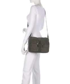 Hunter Velvet Umhängetasche Polyester dunkelgrün