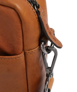 Hyde Aktentasche 15″ genarbtes Leder cognac
