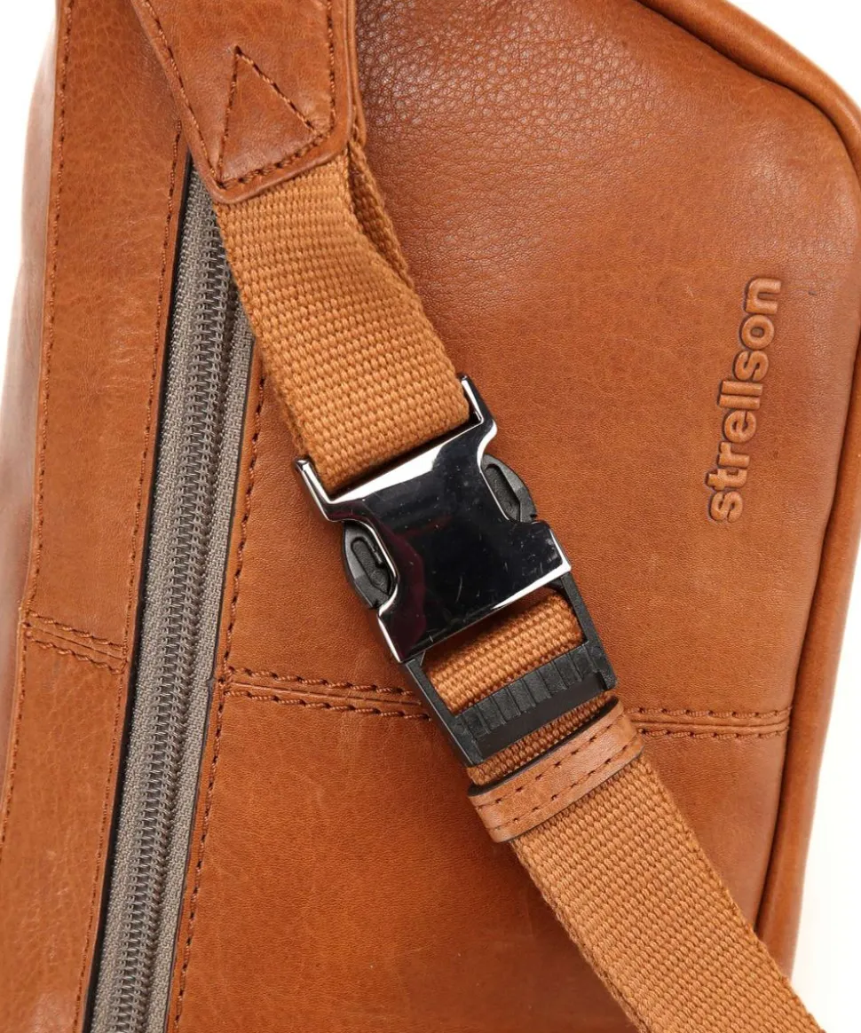 Hyde Gürteltasche fein genarbtes Leder braun