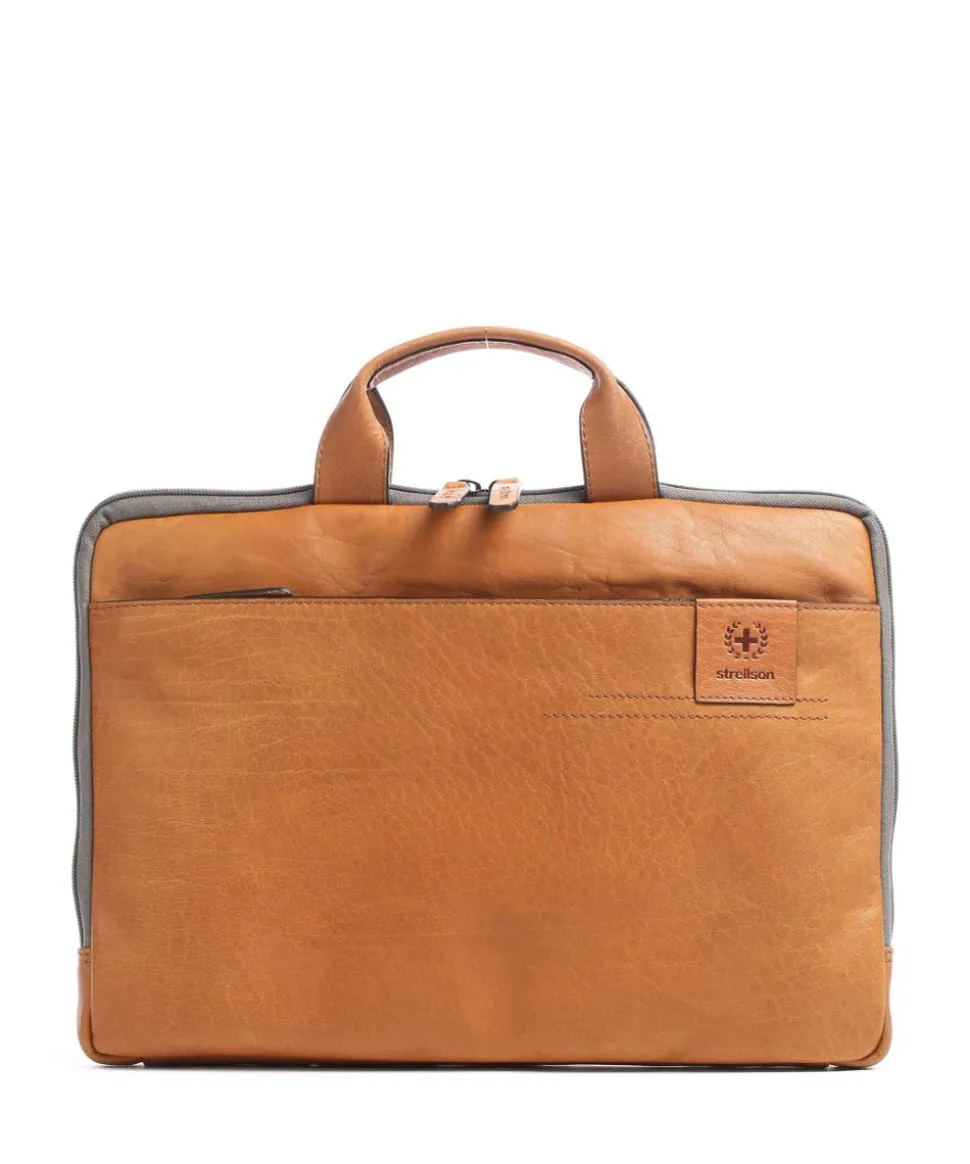 Hyde Park Aktentasche Leder cognac