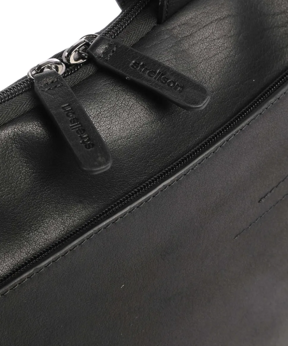 Hyde Park Aktentasche Leder schwarz