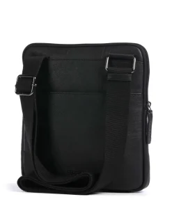 Hyde Park Brian Umhängetasche fein genarbtes Leder schwarz