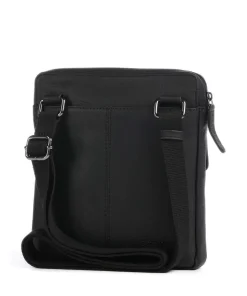 Hyde Park Umhängetasche genarbtes Rindsleder schwarz