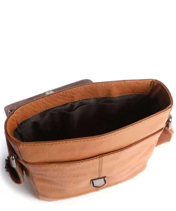 Hyde Park Umhängetasche Leder cognac