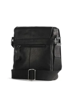 Hyde Park Umhängetasche Leder schwarz