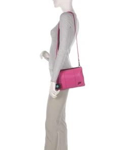 Icon Beyonce Schultertasche fein genarbtes Kalbsleder pink
